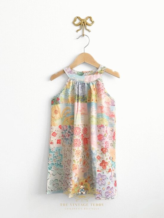 Other - NWT Pretty Girls Floral Patchwork Dress Kids Beach Coverup Quick-Dry Summer 2-3T